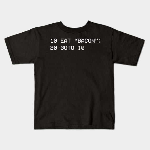 Basic Bacon Kids T-Shirt by robotrobotROBOT